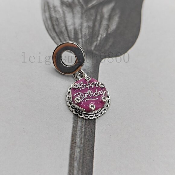 Pandora Pink Birthday Cake Dangle Charm - Picture 4 of 6